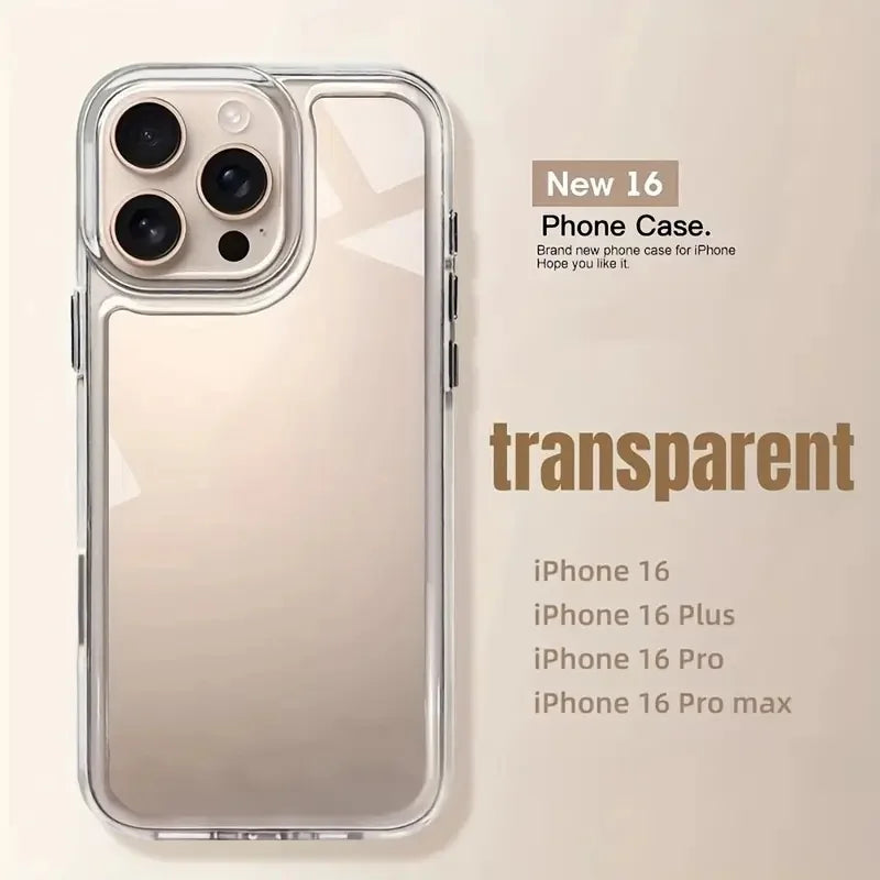 Clear Silicone Phone Case Iphone 17 Air 15 14 13 12 11 16 Pro Max Plus Transparent Shockproof