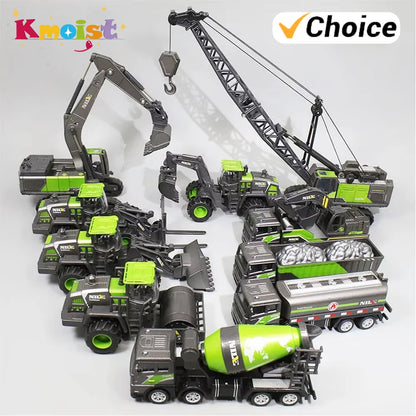 1:50 Scale Die-Cast Construction Vehicle Toy – Truck, Excavator, Crane & More