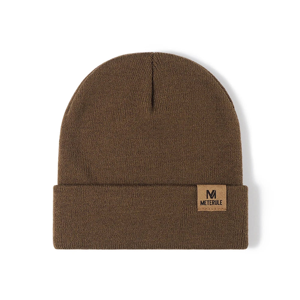 Knit Cuffed Beanie – Winter Warm Hat for Men & Women