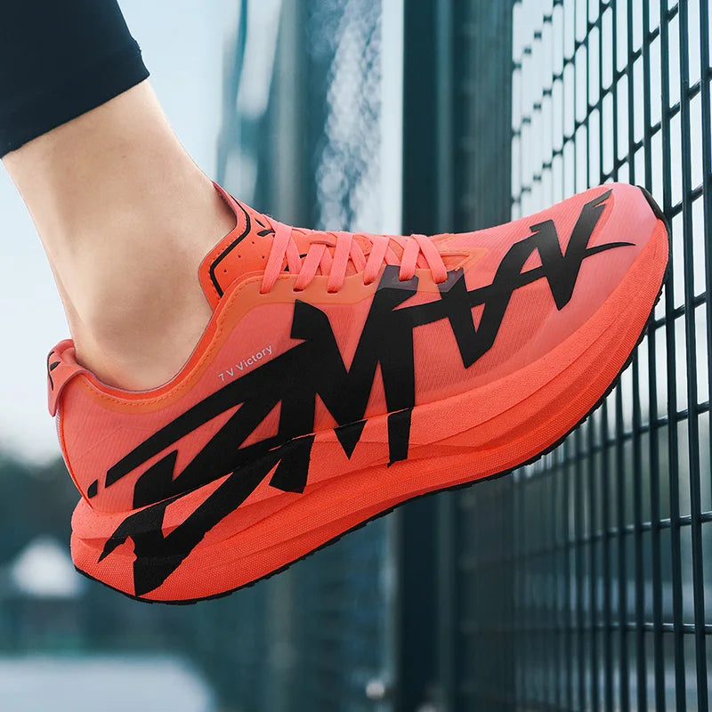 Men's Cushioned Running Sneakers Breathable Mesh Trainer