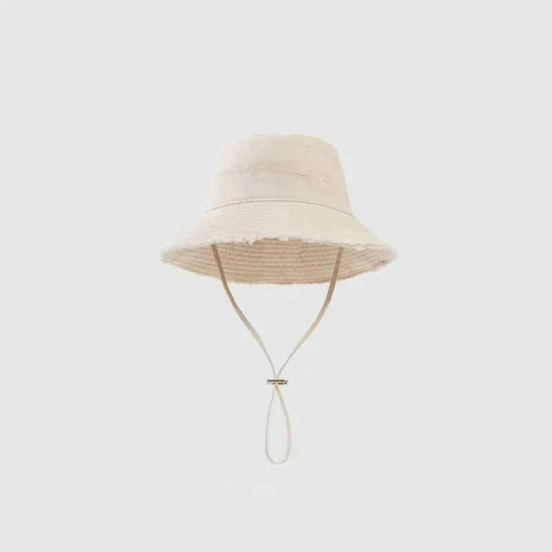Women's Wide Brim Bucket Hat – Summer Beach Panama Sun Hat
