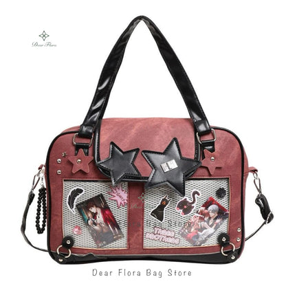 Ita Bag Y2K Star Transparent Pocket Crossbody – Lolita DIY Display Shoulder Bag