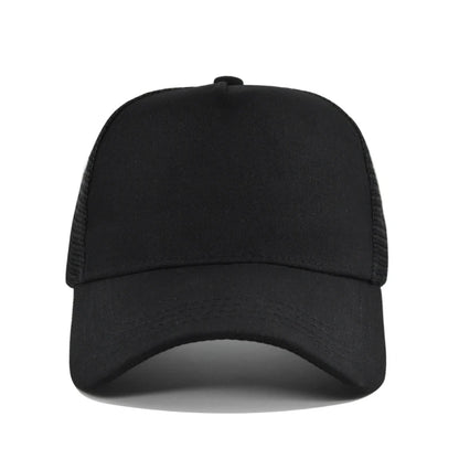 Custom Logo 5-Panel Mesh Trucker Baseball Cap – Men & Women