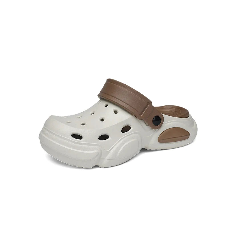 Men's Thick-Sole Clog Sandals – Non-Slip Breathable Beach Slippers