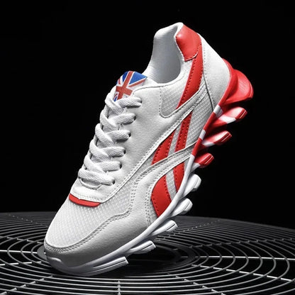 Men's Thick-Soled Fitness Sneakers – Cushioned Outdoor Running Shoes