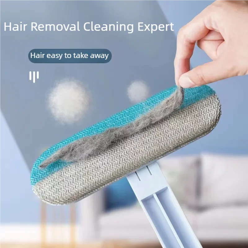 Pet Hair Remover Brush with Long Handle – Cat & Dog Fur Lint Roller