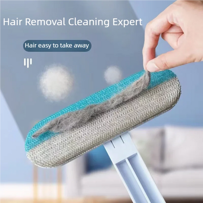 Pet Hair Remover Brush with Long Handle – Cat & Dog Fur Lint Roller