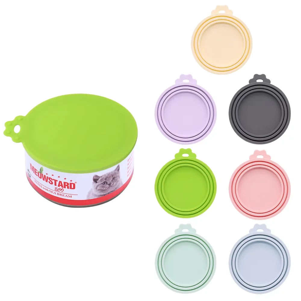 Silicone Pet Can Lid – BPA-Free Food Cover for Dog & Cat Cans