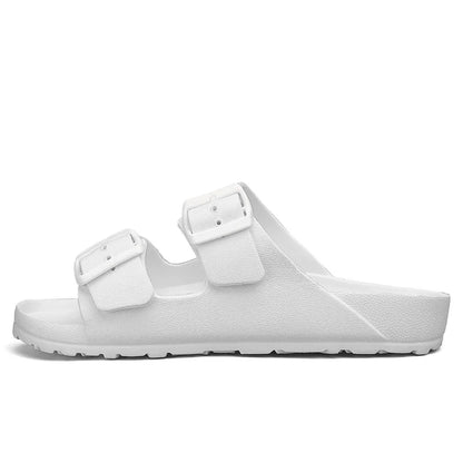 Summer Adjustable Soft Slides Slippers Men Flat Eva Lightweight Anti Slip Size 34-47 48 49
