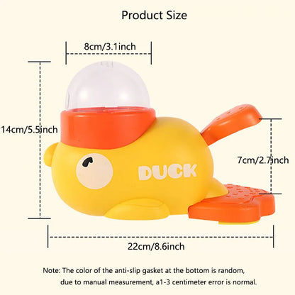 Yellow Duck Slow Feeder Toy for Dogs & Cats