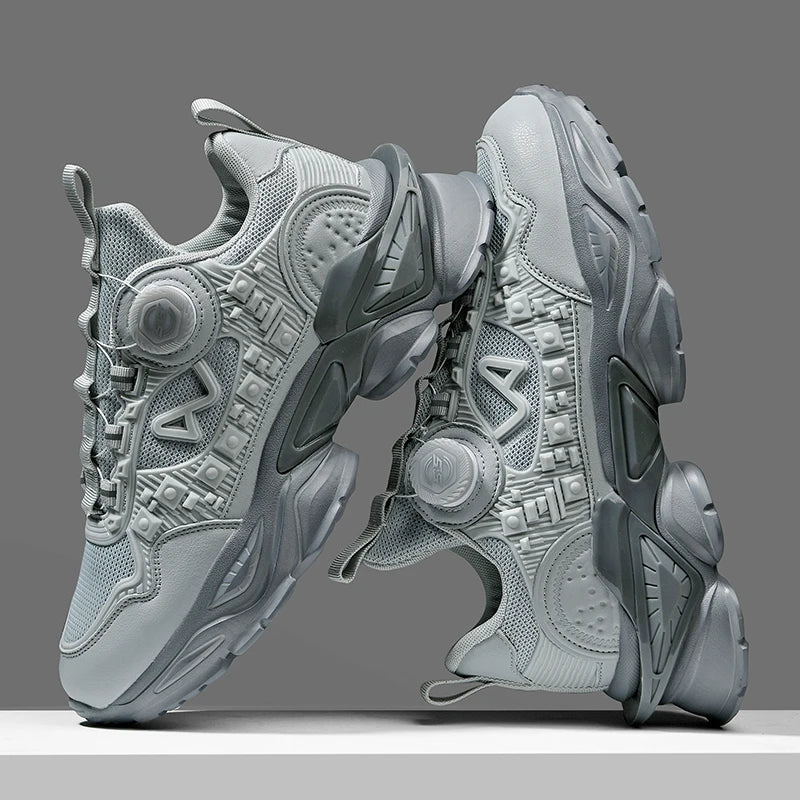 Men's Chunky Sneakers – Air Cushion Sole, Breathable Casual Running Shoes