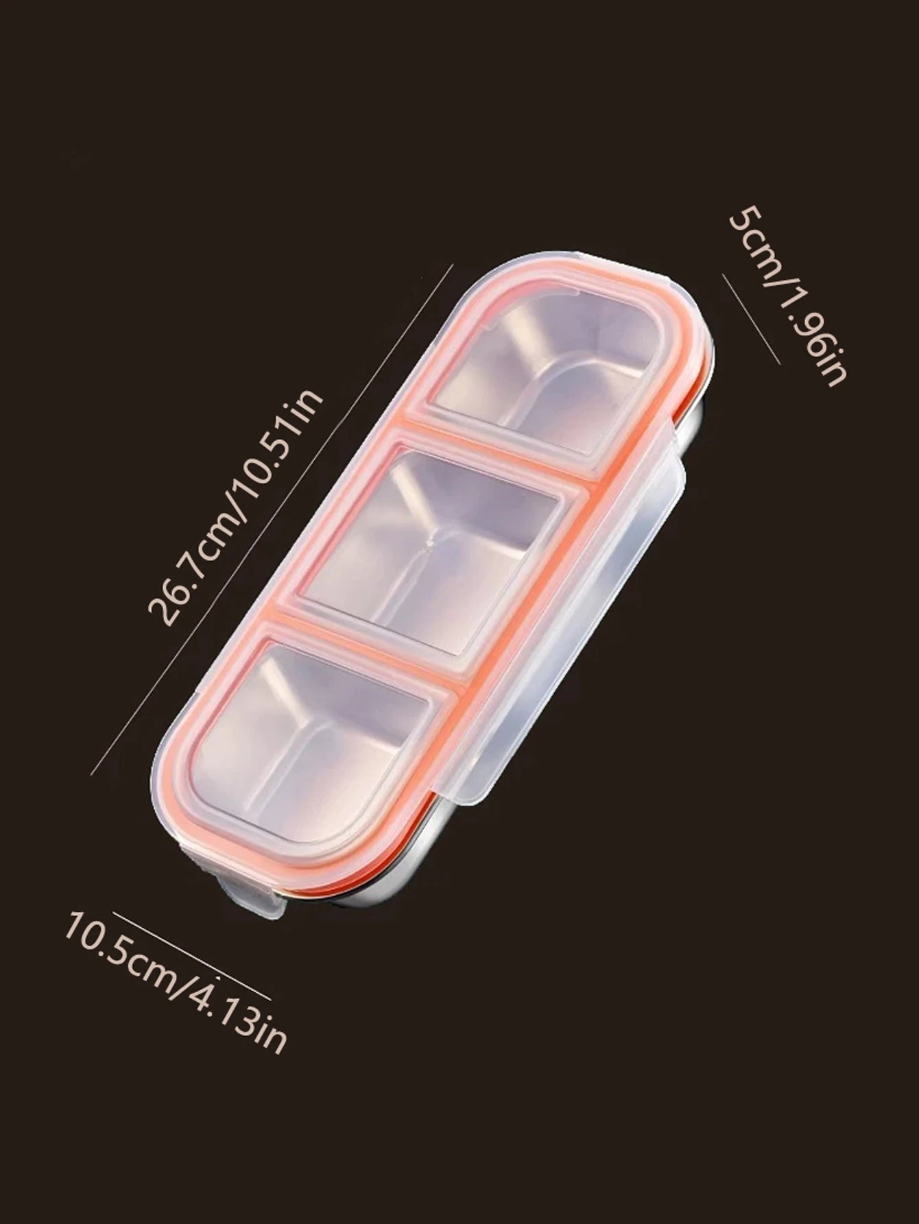 Stainless Steel Mini Compartment Lunch Box – Portable Bento