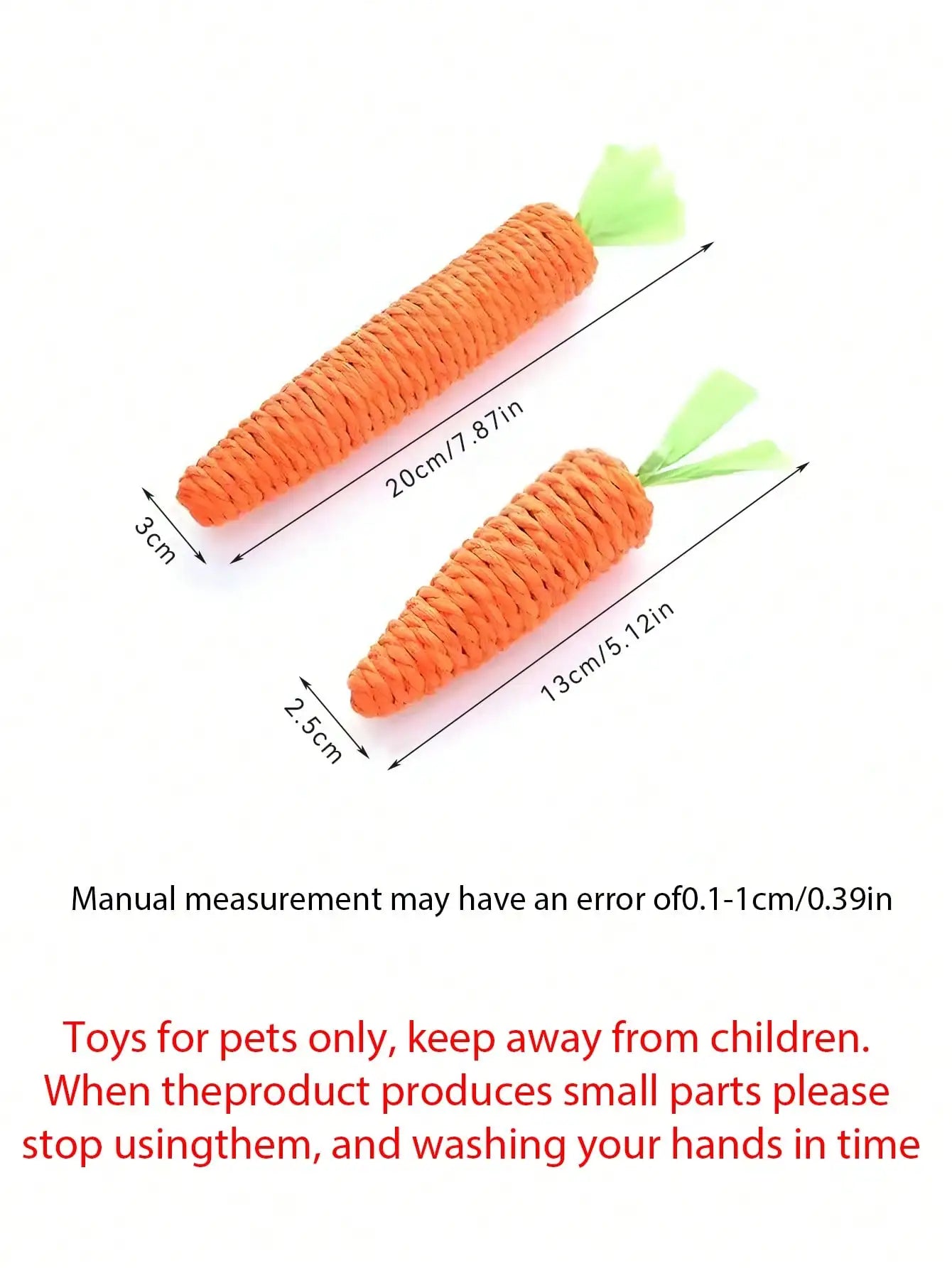 Carrot Cat Toy – Interactive Sisal Rope Chew & Scratch Toy