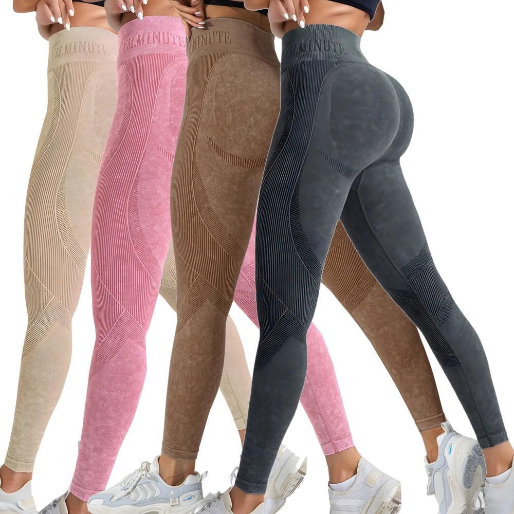 2-Pack Women's High Waist Yoga Leggings with Side Lace-Up Cutout