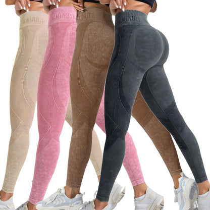 2-Pack Women's High Waist Yoga Leggings with Side Lace-Up Cutout
