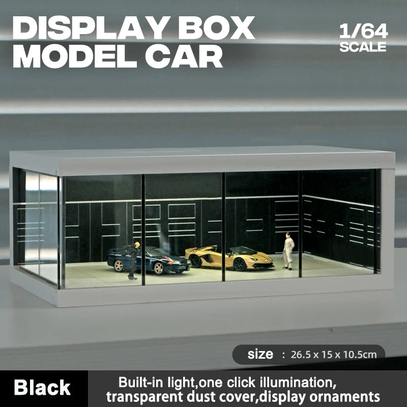 Garage Scene Diorama Model Kit – Collectible Decoration (No Dolls or Cars Included)