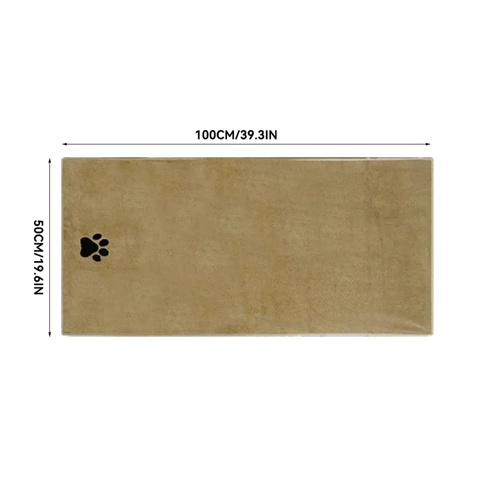 Microfiber Pet Bath Towel – Super Soft & Absorbent for Cats & Dogs
