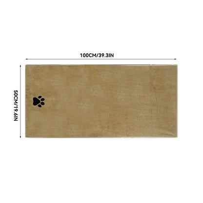 Microfiber Pet Bath Towel – Super Soft & Absorbent for Cats & Dogs