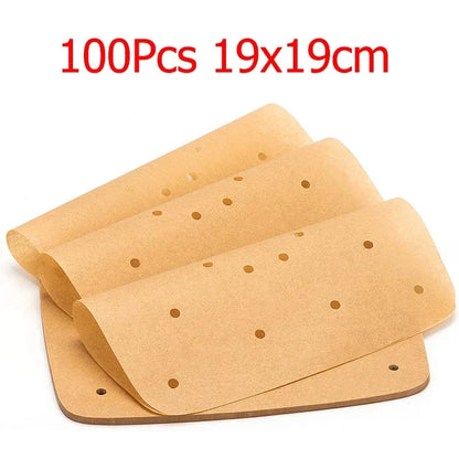 Air Fryer Parchment Paper Liners – Square Perforated