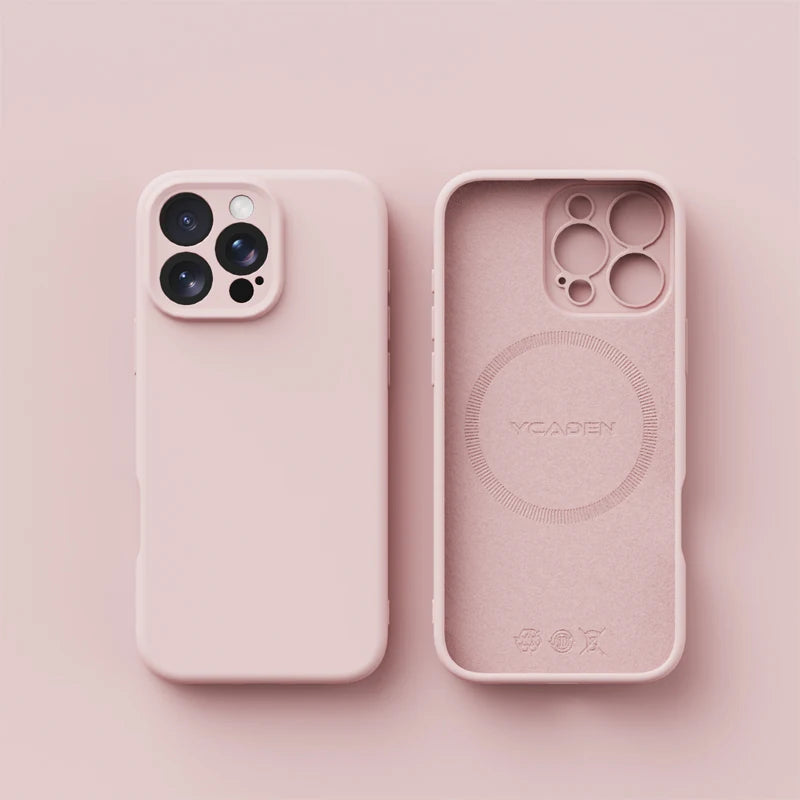 Original Magnetic Magsafe Phone Case Iphone 16 15 14 12 13 17 Pro Max Plus Liquid Silicone Wireless
