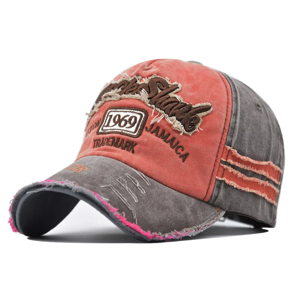 Vintage 1969 Embroidered Baseball Cap – Washed Cotton Snapback
