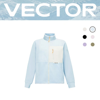 Vector Fleece Zip-Up Jacket – Contrast Color Block