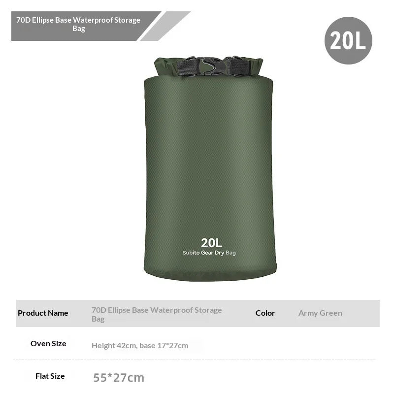 Waterproof Dry Bag – Ultralight Roll-Top Sack 3L–35L