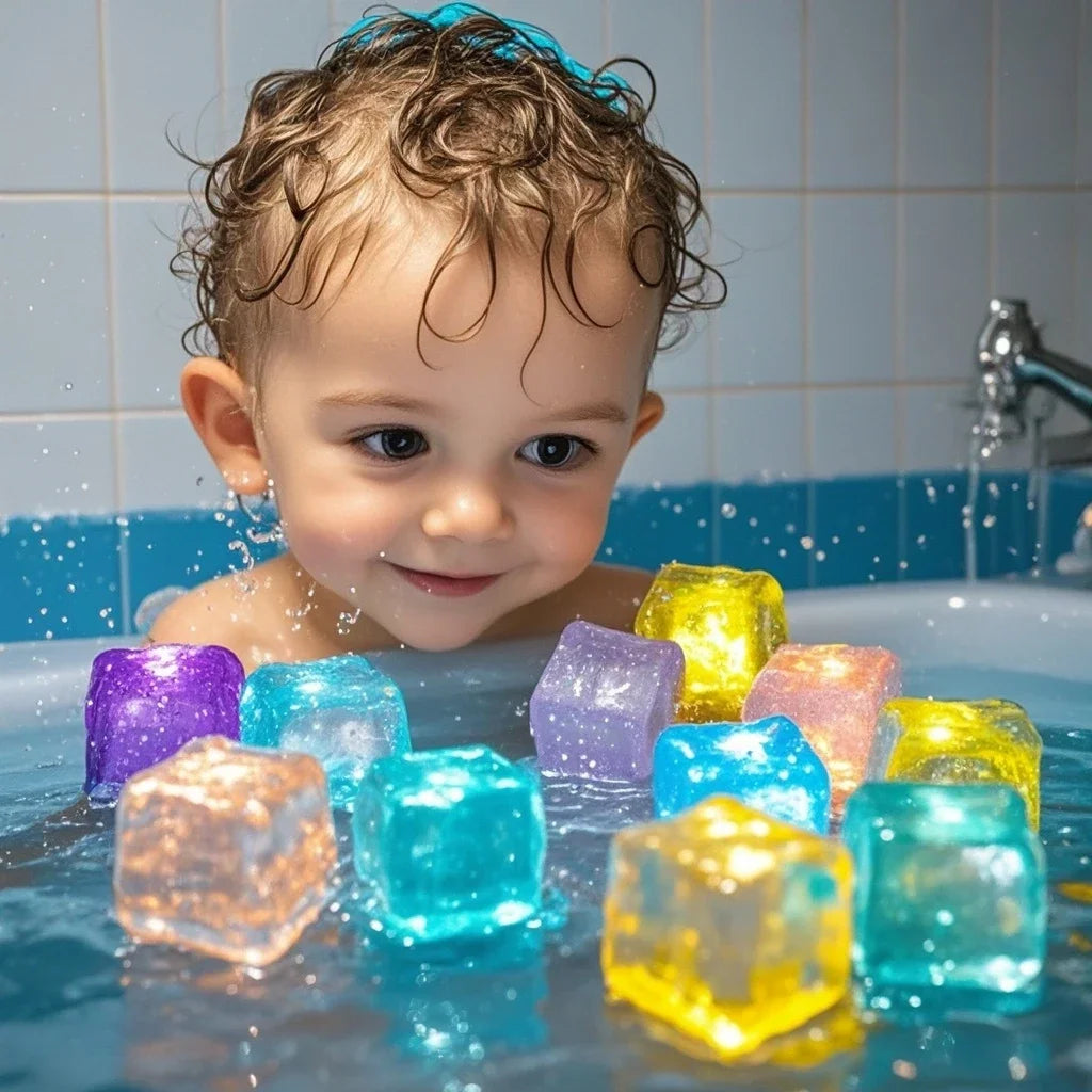 LED Light-Up Baby Bath Toys – Colorful Waterproof Glow Set