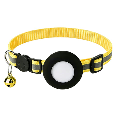 AirTag Pet Collar with GPS Holder – Adjustable Anti-Lost Collar for Cats & Puppies
