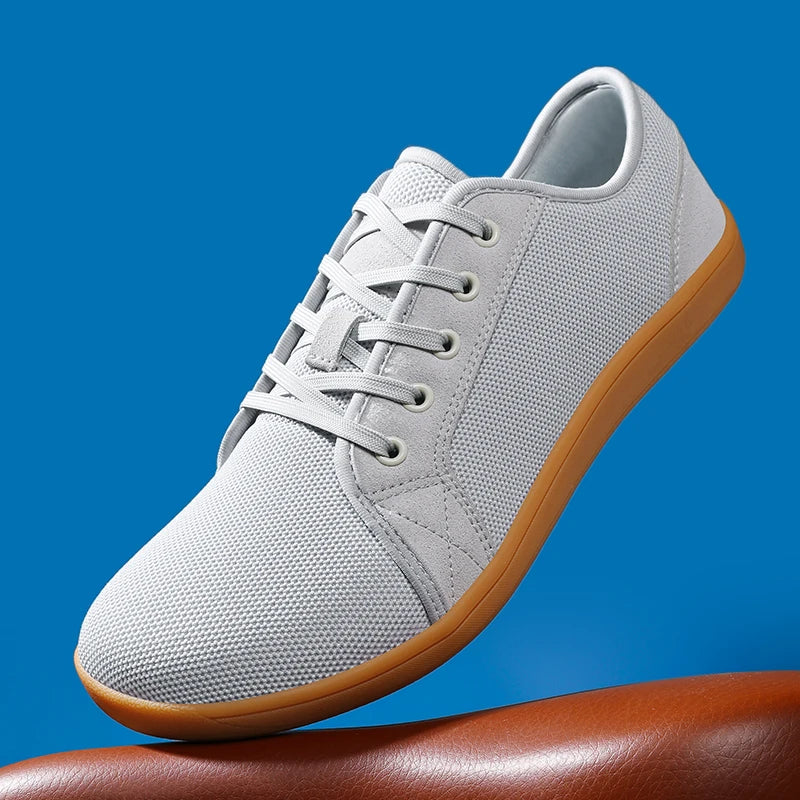Men's Breathable Mesh Lace-Up Casual Sneakers