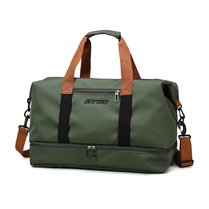 Expandable Travel Duffle Bag with Shoe Compartment – Women's Weekend Overnight Bag