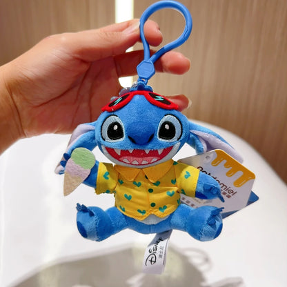 Cartoon Plush Doll Keychain - Cute Stuffed Animal Bag Charm