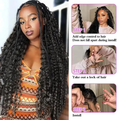 Deep Water Wave Braiding Hair Bulk – No Weft Human Hair Extensions