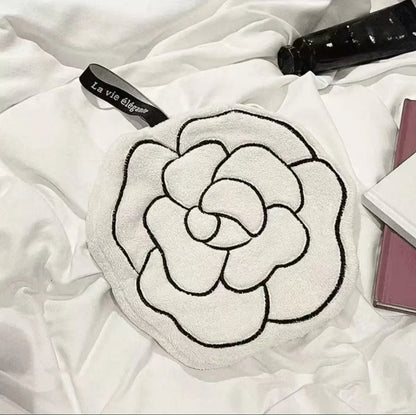 Camellia Flower Hand Towel – Soft, Absorbent & Quick-Drying