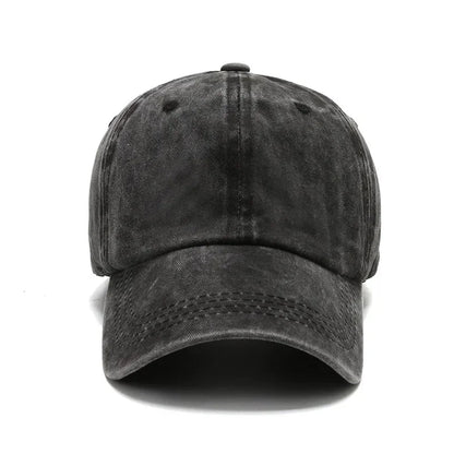 Cotton Baseball Cap – Vintage Washed Snapback Hat Unisex