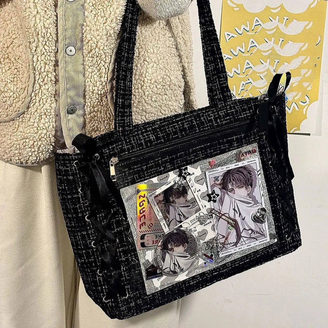 Ita Bag Transparent Window Tote – Y2K Kawaii Crossbody Shoulder Bag