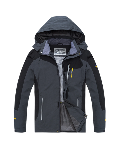 Men's Waterproof Hiking Jacket Plus Size Windbreaker