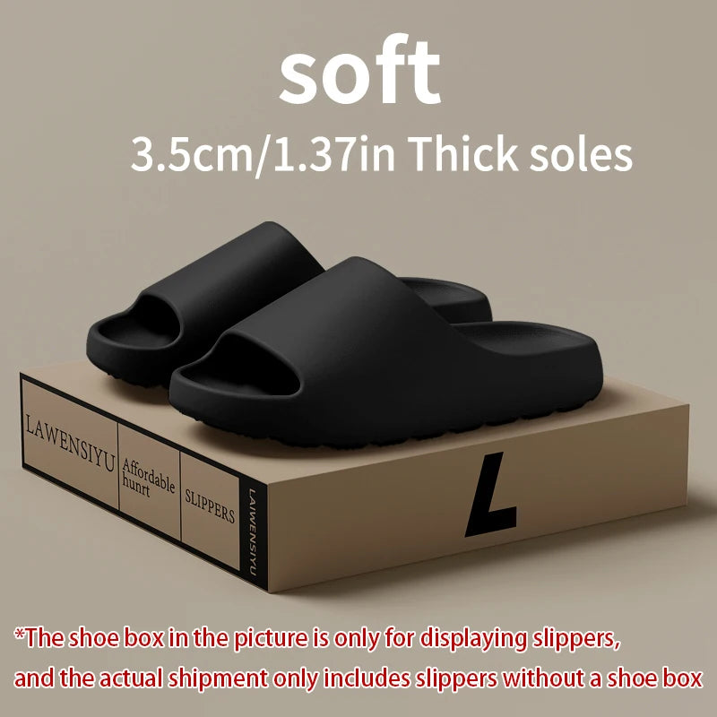 EVA Thick Sole Slide Slippers – Anti-Slip Unisex Indoor Outdoor