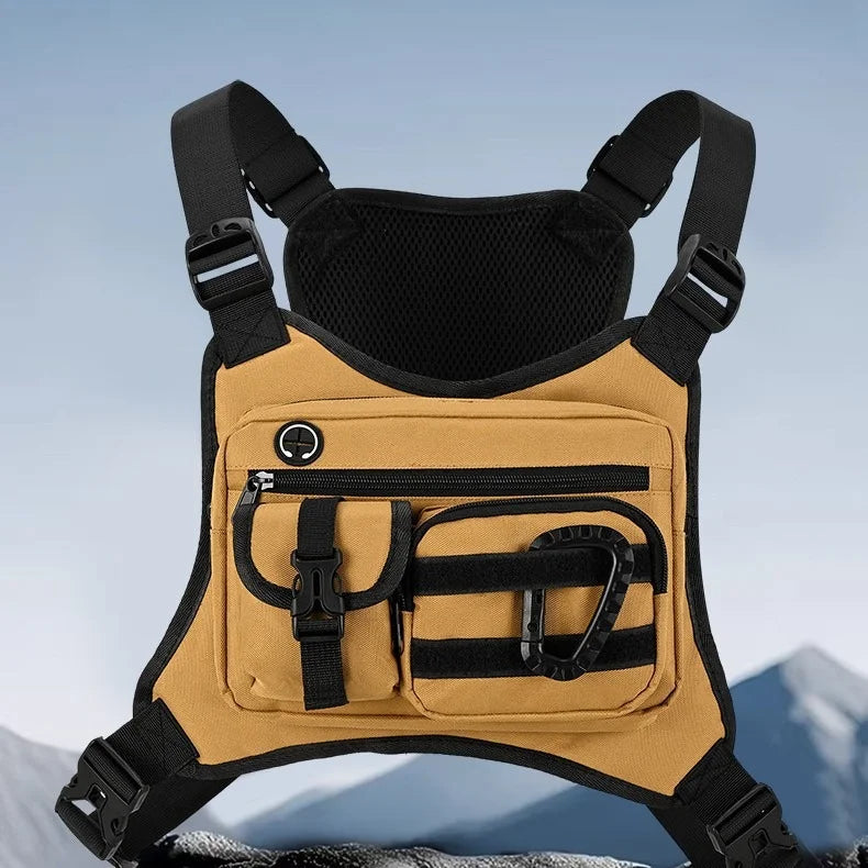 Tactical Chest Bag – Men's Outdoor Vest Rig with Multi-Pockets