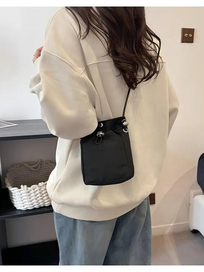 Mini Nylon Crossbody Bag Women's Phone Purse