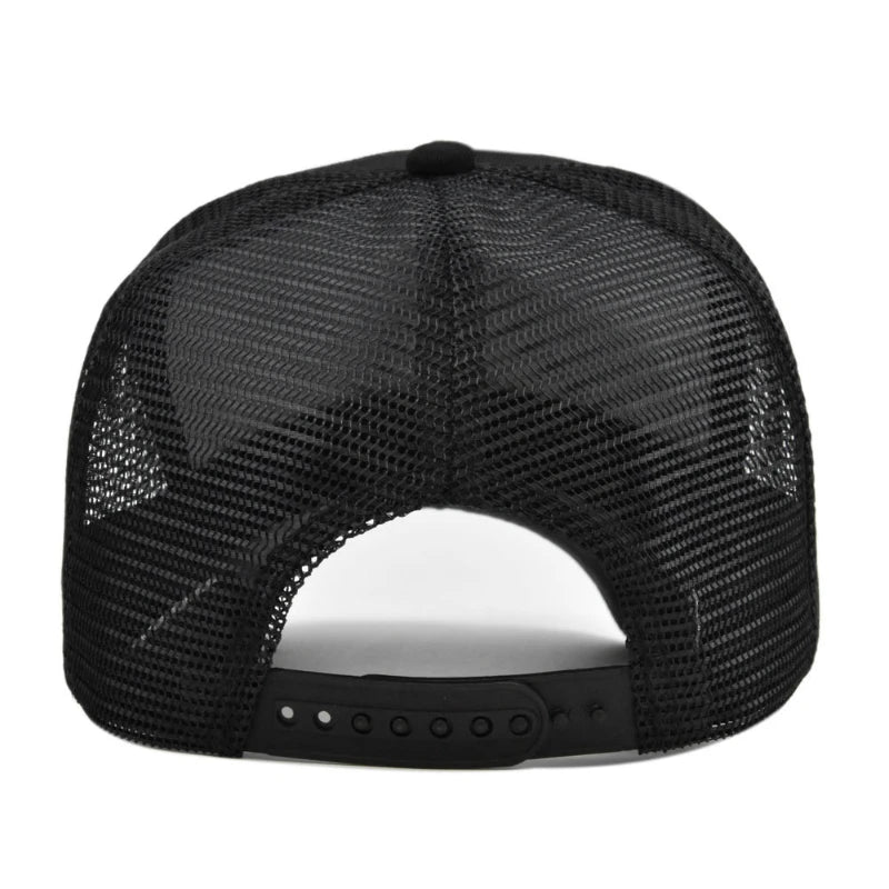 Custom Logo 5-Panel Mesh Trucker Baseball Cap – Men & Women