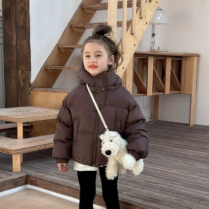 Kids Winter Puffer Down Coat – Warm Hooded Jacket for Boys & Girls