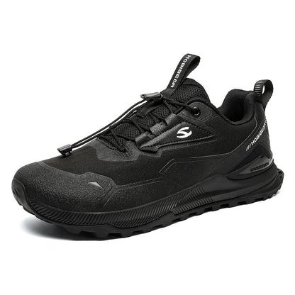 Hobibear Non-Slip Hiking Shoes for Men & Women – Elastic Lace Outdoor Sneakers