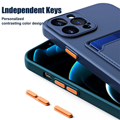 Luxury Soft Silicone Wallet Case Funda Iphone 17 Air 16 15 14 11 13 12 Pro Max Plus Card Holder Slot
