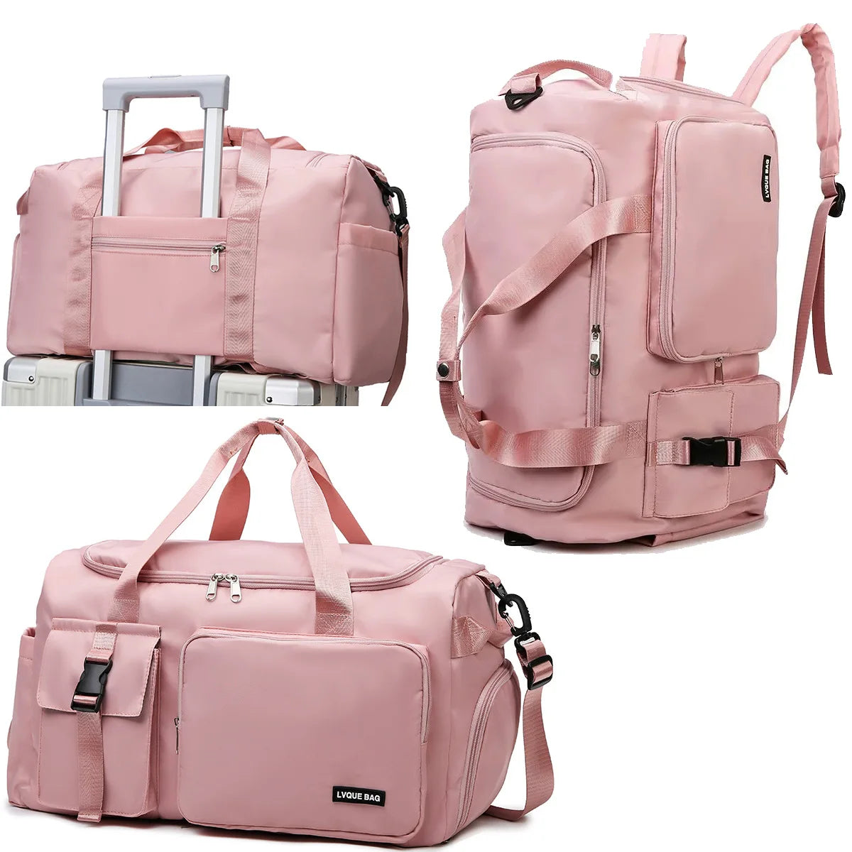 Women's Gym Bag with Wet Dry Separation – Swimming & Travel Duffle