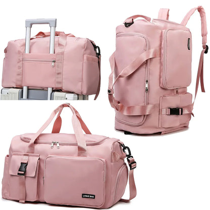Women's Gym Bag with Wet Dry Separation – Swimming & Travel Duffle