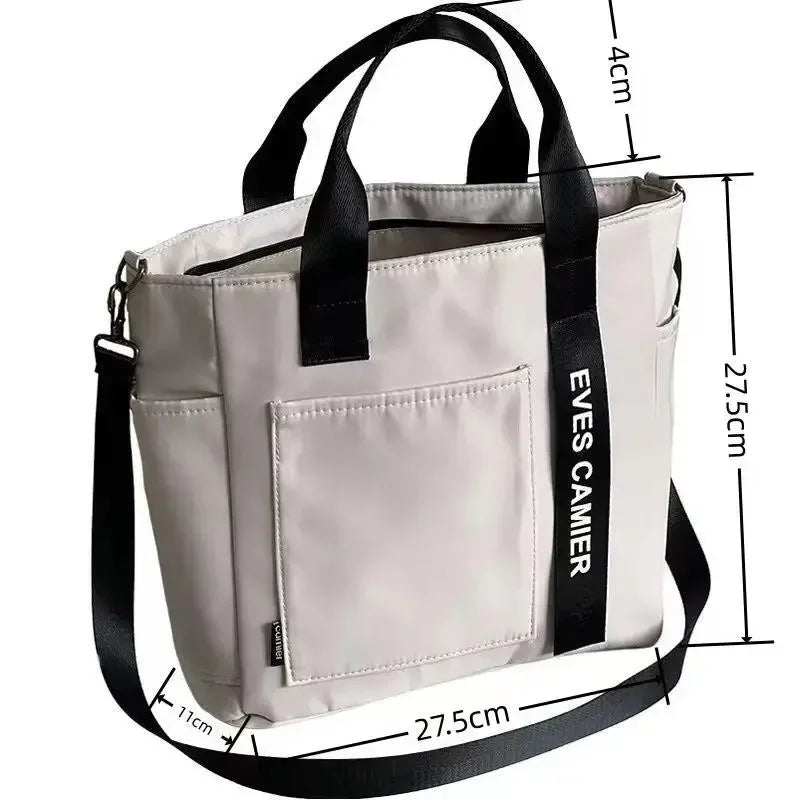 Large Capacity Nylon Tote Bag Women Waterproof Shoulder Crossbody
