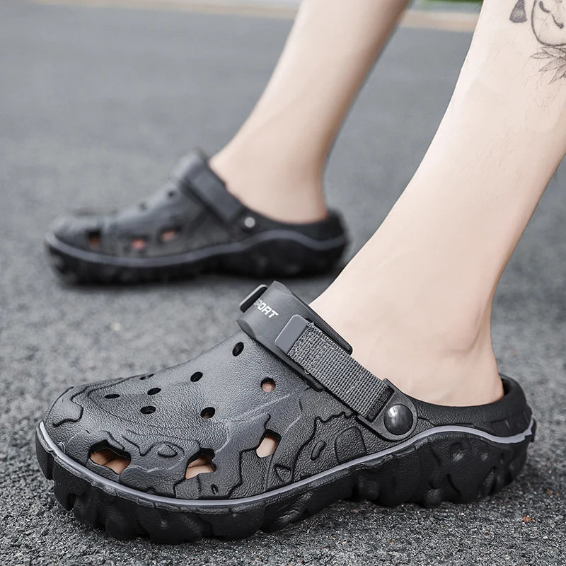 Men's Sport Clogs Sandals – Non-Slip Breathable Beach Shoes