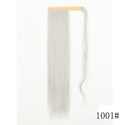 Wrap Around Ponytail Extension – Long Straight Synthetic Clip-In