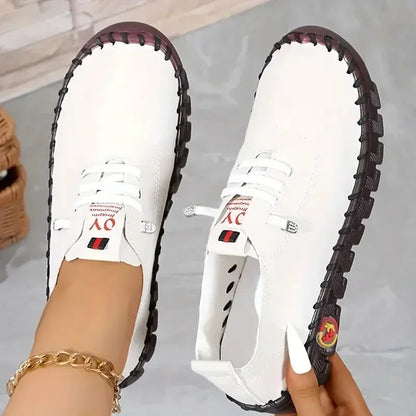 Women's Slip-On Loafers – Soft Sole Retro Flat Shoes
